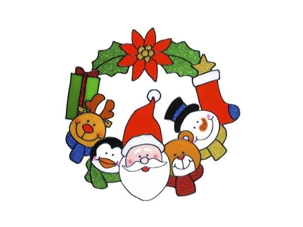 Julkrans fönsterdekaler