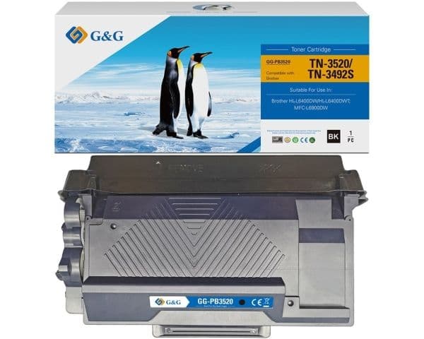G&G NT-PB3520, 20000 sivua, Musta, 1 kpl