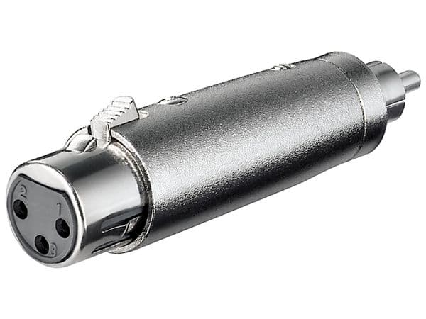 Goobay 27455, XLR, RCA, Silver