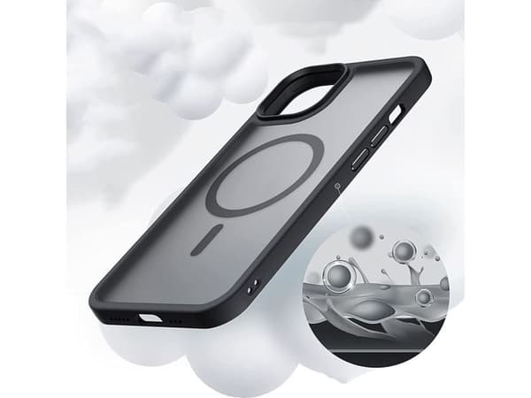 Tech-Protect MagMat MagSafe iPhone 14-deksel - Clear Black