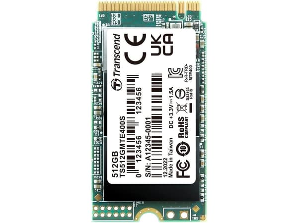 Transcend PCIe SSD 400S, 512 GB, M.2