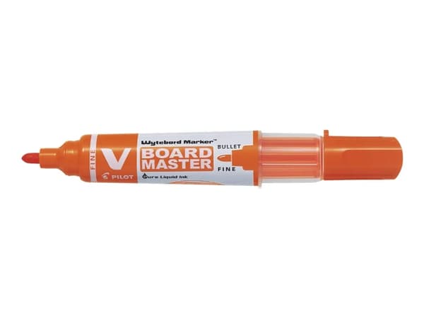 Whiteboardmarkör Pilot V-Board Master, rund, box med 5 färger