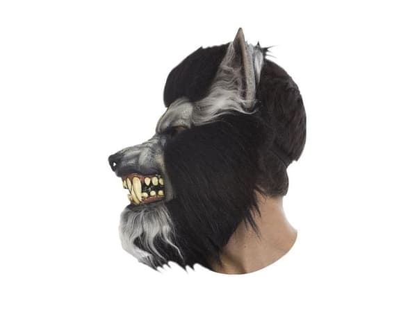 Grå ylande mask