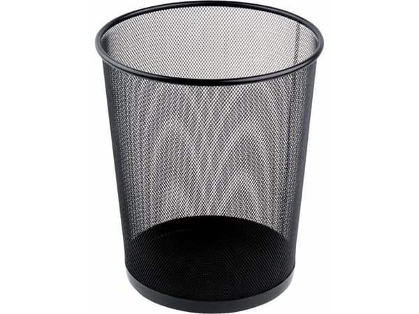 Papirkurv tråd metal sort 18 ltr.