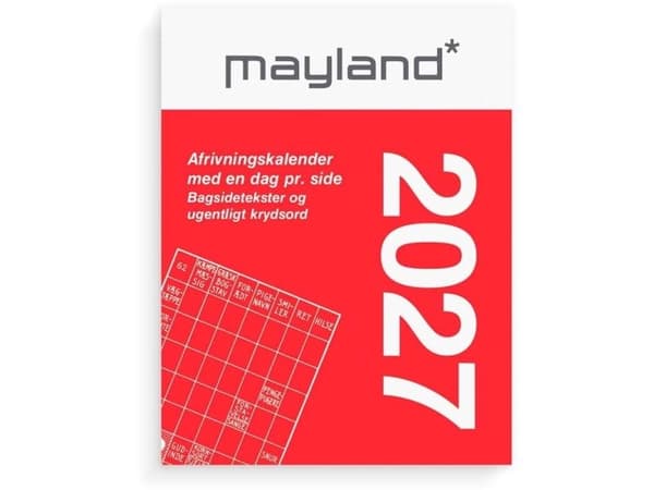 Brodyrkalender med split och baksidestext 2027