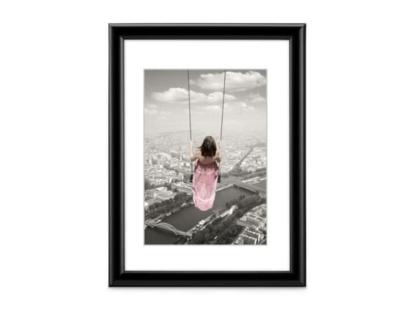 Hama Swing, Enkel bilderamme, Polystyren (PS), Sort, Bord, Vegg, 15 x 20 cm, Rektangulær