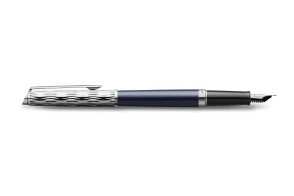 Waterman Hémisphère, Blå, Blå, Lack, Medium, Presentask, 1 styck