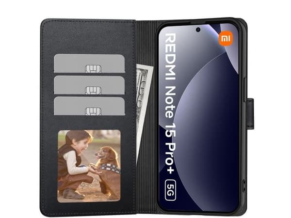Tech-Protect Wallet Xiaomi Poco M8 Pro / Redmi Note 15 Pro+ Plus 5G matte black