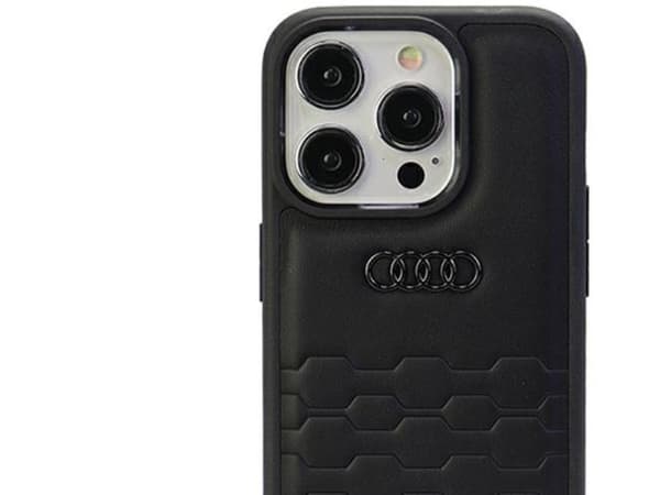 Audi GT Synthetic Leather case for iPhone 15 Pro Max - black