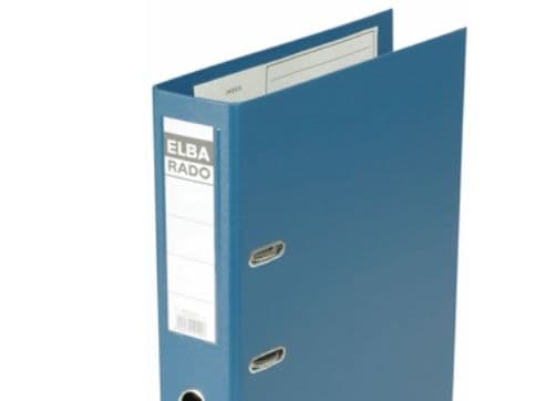 Elba Rado Plast, A4, Blå, 500 ark, 80 mm, 1 stykker