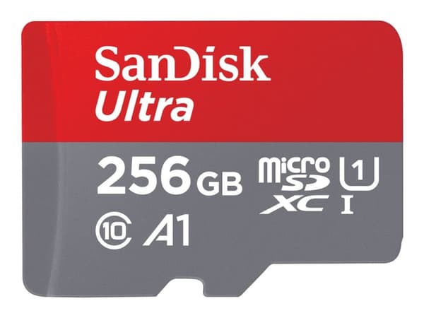 SanDisk Ultra SD-kort inkl. adapter 256GB