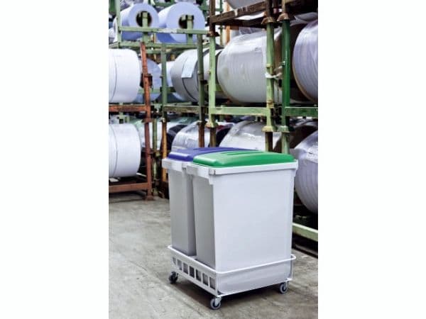 Affaldsspand Durabin 60 ltr. vit rektangulær