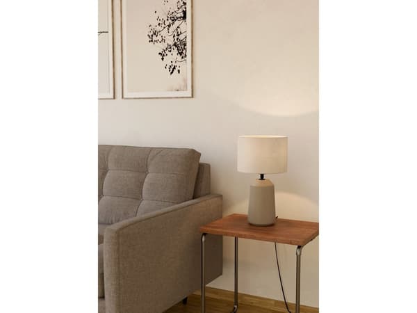 EGLO CAPALBIO bordlampe sand/hvit