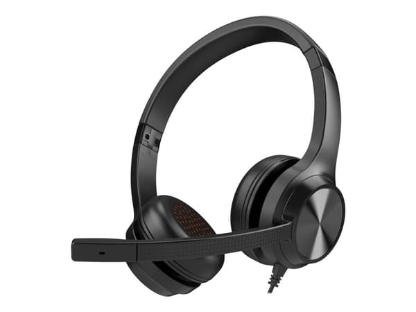Creative Chat USB - Hodesett - on-ear - kablet - USB-C - svart
