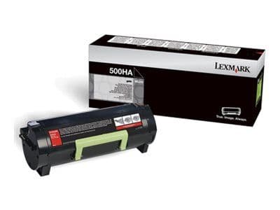 Lexmark 500HA - Høy ytelse - svart - original - tonerpatron LCCP - for Lexmark MS310d, MS310dn, MS312dn, MS315dn