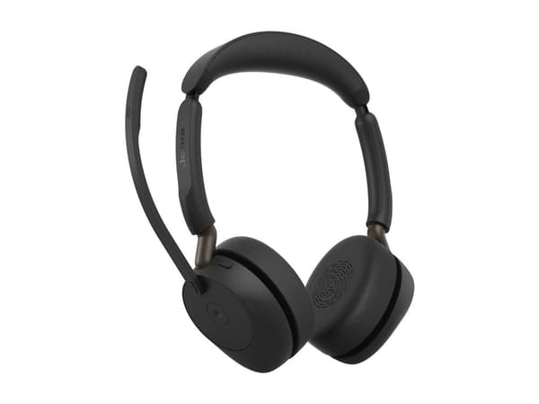 Jabra Evolve3 65 MS Stereo - Hodesett - on-ear - Bluetooth - trådløs, kablet - USB-C via Bluetooth-adapter, USB-C - Optimized for Microsoft Teams