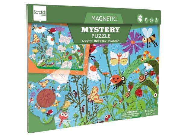 Stort magnetisk puslespill - insekter