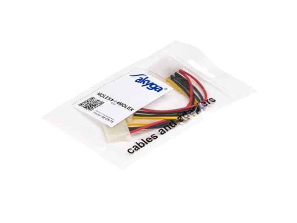 Akyga Molex - Molex x2, 0,15m, monivärinen (AK-CA-15)