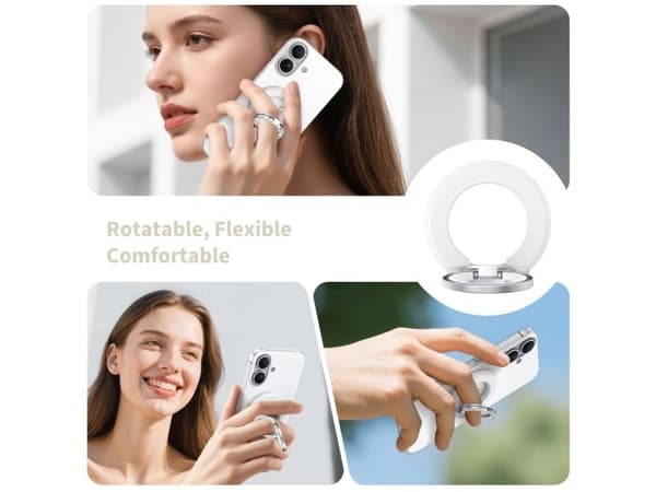 TECH-PROTECT MMR500 magnetisk Magsafe-telefonring hvit