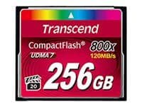 Transcend Premium - Flash-minneskort - 256 GB - 800x - CompactFlash