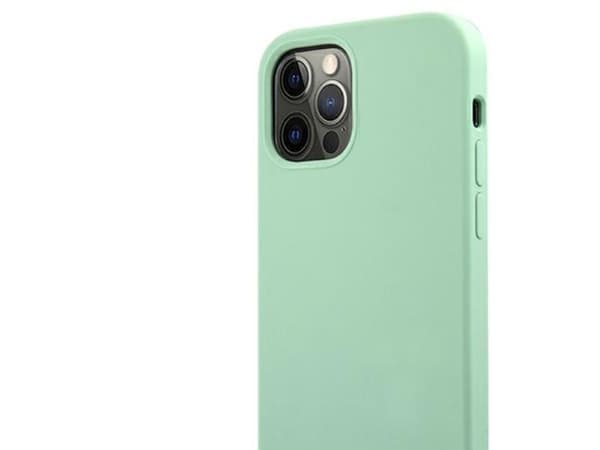 Guess Metal Logo Script-etui til iPhone 12 Pro Max 6,7" - Grønn