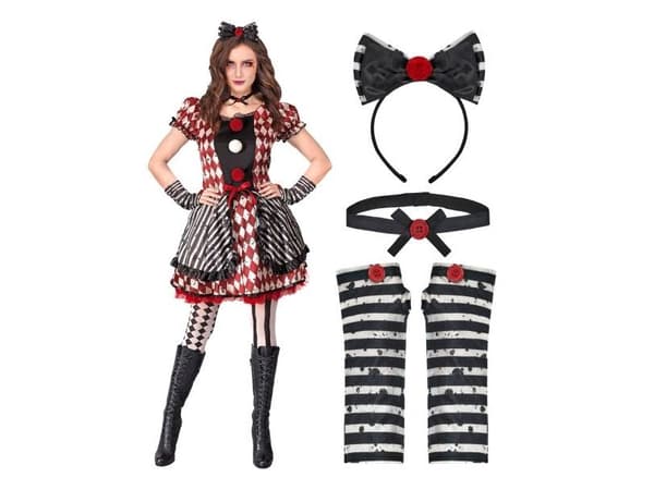 Harlekiini nukke puku