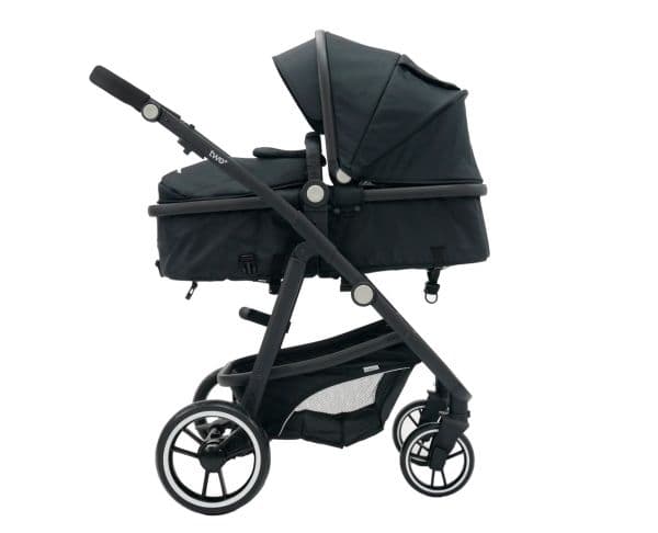Asalvo Convertible Two+, syskonavagn, svart
