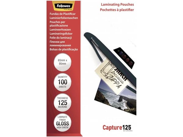 Lamineringsfickor 125 mic. 65x95mm (100 st.)