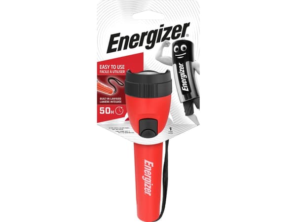 Energizer Light 2AA, Lommelykt, Rød, Plast, Knapper, LED, 7 lamper