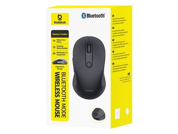 Mus Baseus F02 svart