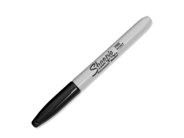 Sharpie Fine Point, Svart, Fin spets, Multifärg, Fin, AP, Metall, papper, Plast