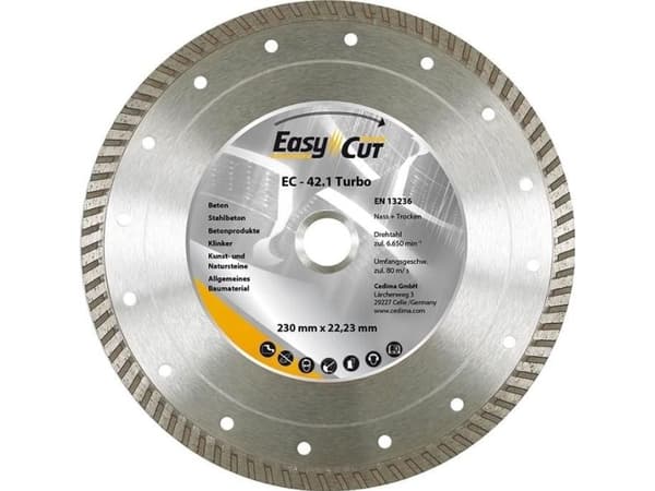 3M Diamantkappeskive EC-42.1 230x2.6x10x22.23mm CEDIMA