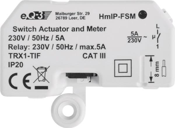 HomeMatic IP Schalt-Mess-Aktor innfelt