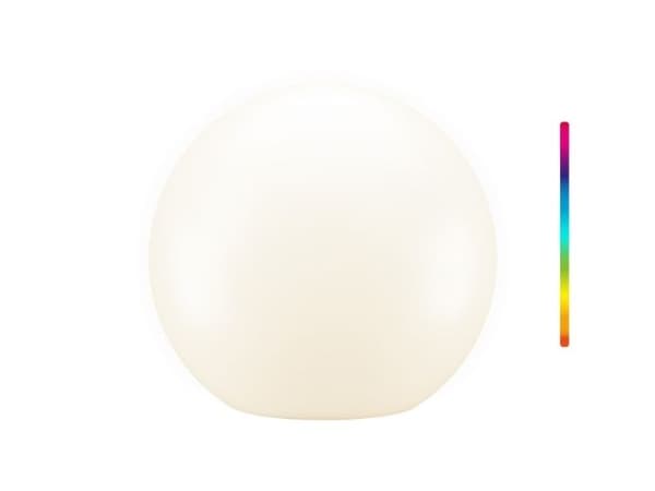 LED solcellelampe Kugle, 35 cm, størrelse XL, RGBW