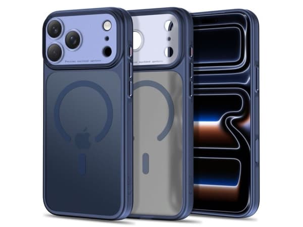 Tech-Protect MagPrime MagSafe CC Case for iPhone 18 Pro Max / 17 Pro Max - Matte Navy Blue