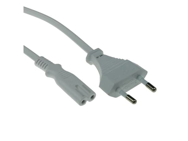 ACT PWRCORD CEE7/16 STR-C7 WH 3.0M