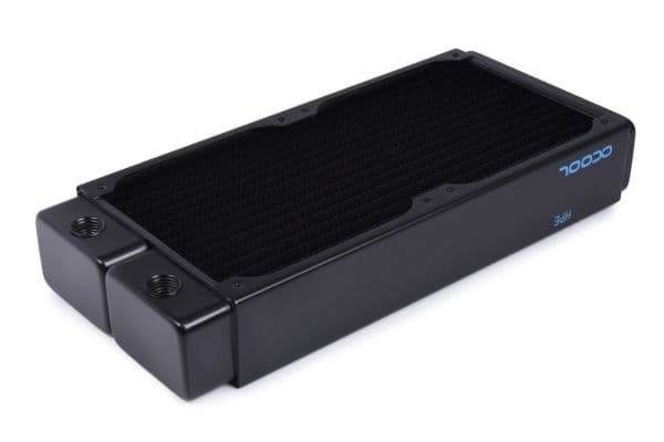 Alphacool 14439, Radiatior, Messing, Kopper, Stål, Sort, 1/4", 60 °C, 4 vifter