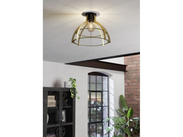 EGLO STILLINGTON CEILING E27 SVART/GULL