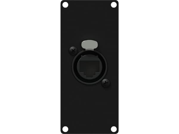 Caymon CAYMON CASY167/B CASY panel med overgang: etherCON – RJ45, 1-modul, sort versjon