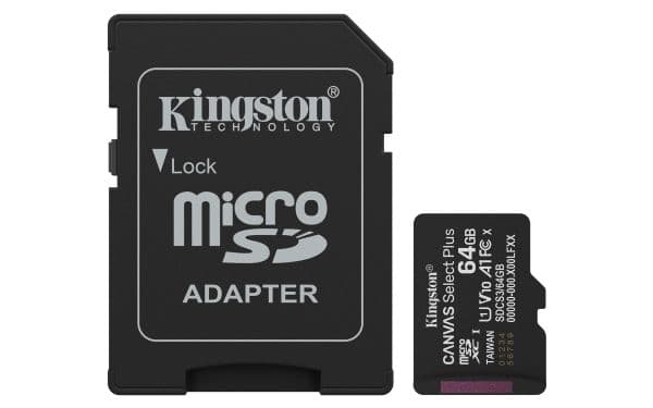 MEMORY MICRO SDXC 64GB UHS-I W/ADAPTER SDCS3/64GB KINGSTON