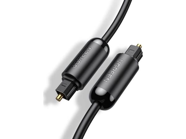 UGREEN AV122 Toslink lydoptisk kabel, 2 m, svart