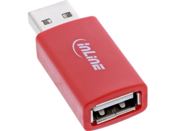 InLine 31653, USB-A, USB-A, Rød