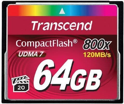 Transcend - Flash-minneskort - 64 GB - 800x - CompactFlash