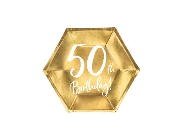 Guld paptallerkner, 50 år