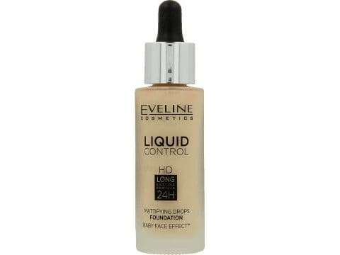 Eveline Liquid Control Hd Mattifying Drops Foundation - 015 Light Vanilla, 32ml