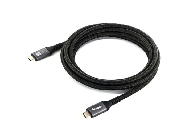 Equip 128384, 3 m, USB C, USB C, USB4 Gen 2x2, 20 Gbit/s, Svart