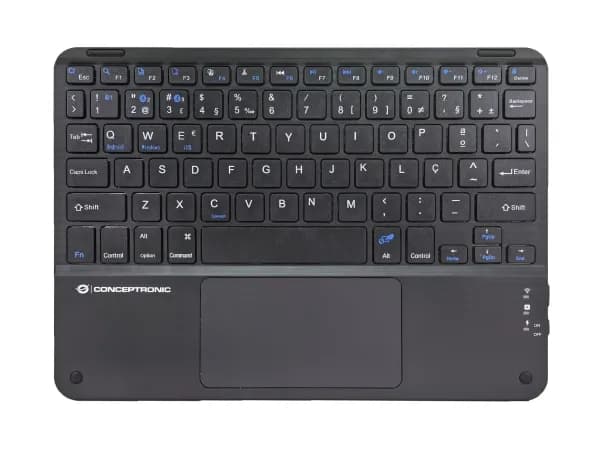 Conceptronic TOBIN01BPT, Tenkeyless (80–87 %), Langaton, Bluetooth, QWERTY, musta