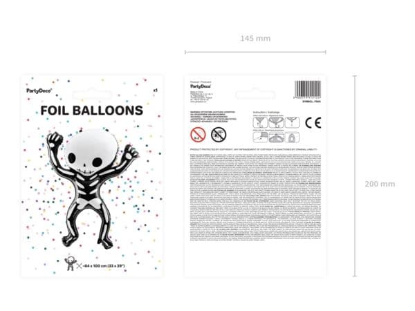 Skjelett folieballon