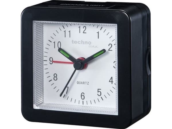 Technoline Modell SC, Quartz-väckarklocka, Torg, Svart, Analog, 69 mm, 69 mm