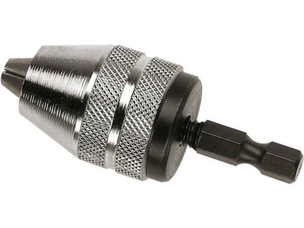 C.K Tools T2463, Nøkkelløs chuck, 1/4", Stål, Kromfarget, Rustfritt stål